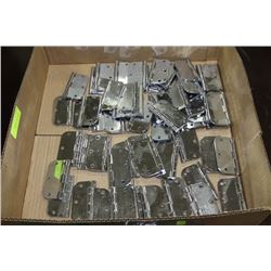 BOX OF NEW HINGES