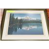 Image 1 : "PYRAMID MOUNTAIN" BY HARVEY ROWED FRAMED PRINT