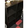Image 1 : PAIR OF BLACK TOWER SHELVES X2