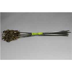 SET OF 9 ASSORTED GARDEN STAKES