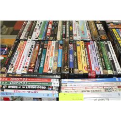 BOX OF APPROX 60 DVD'S AS THEY COME