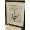 Image 1 : LARGE FRAMED FLORAL PRINT