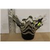 Image 1 : BLACK & WHITE ART GLASS BOWL