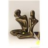Image 1 : BRONZE MAN & WOMAN STATUE SET