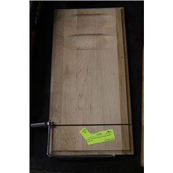 NEW WOOD CHEESE BOARD WITH SLICER