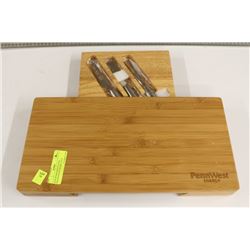 NEW WOOD MINI CUTTING BLOCK/CHEESE BOARD WITH