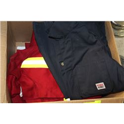 BOX OF ASSORTED COVERALLS