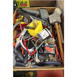 BOX OF ASST. TOOLS