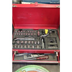 TOOL BOX WITH ASSORTED TOOLS