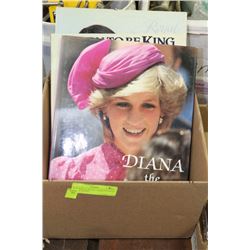 BOX WITH 3 ROYAL FAMILY COFFEE TABLE BOOKS