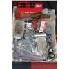 Image 1 : WHITE CRATE FULL OF NEW SCREWS, NUTS,