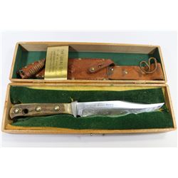 ESTATE PUMA HUNTING KNIFE WITH LEATHER SHEATH IN
