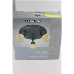 CATALINA LIGHTING 3-LIGHT CANOPY ( BRONZE FINISH )