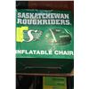 Image 1 : SASKATCHEWAN ROUGHRIDERS INFLATABLE CHAIR