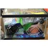 Image 1 : 1 GALLON FISH TANK WITH CONTENTS