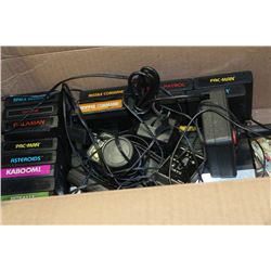 TOTE CONTAINING WORKING ATARI SYSTEM & GAMES...