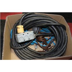 BOX W/HEAVY DUTY 12/3 CONSTRUCTION