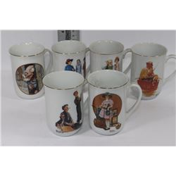 BOX OF NORMAN ROCKWELL CUPS