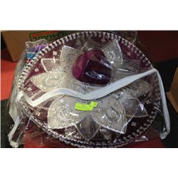 BAG OF SOMBREROS AND ASSORTED MEXICAN FASHION
