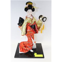 16" TALL PORCELAIN GEISHA DOLL