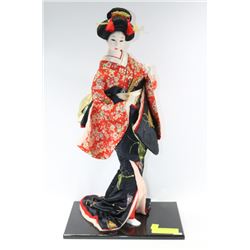 21" TALL PORCELAIN GEISHA DOLL