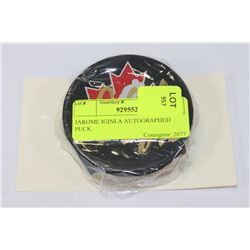 JAROME IGINLA AUTOGRAPHED PUCK