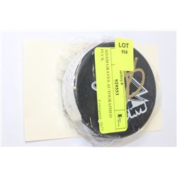 ADAM GRAVES AUTOGRAPHED PUCK