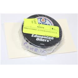 MIKE COMRIE AUTOGRAPHED PUCK