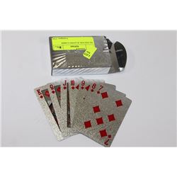 SILVER FOIL PLAYING CARDS