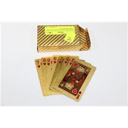 99.9% PURE 24k GOLD FOIL PLAYING CARDS WITH C.O.A