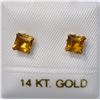 Image 1 : 14K GOLD CITRINE EARRINGS