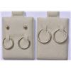 Image 1 : SET OF 3 STERLING SILVER EARRINGS