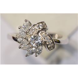 STERLING SILVER CUBIC RING