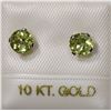 Image 1 : 10K GOLD PERIDOT EARRINGS