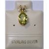 Image 1 : STERLING SILVER GOLD PLATED PERIDOT PENDANT