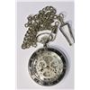 Image 2 : MECHANICAL SEE THROUGH POCKET WATCH