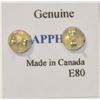 Image 2 : 10K GOLD SAPPHIRE (0.18CT) EARRINGS
