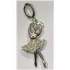 Image 1 : STERLING SILVER BALLERINA DIAMOND (0.1CT) PENDANT
