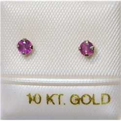 10K GOLD RUBY EARRINGS