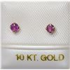 Image 1 : 10K GOLD RUBY EARRINGS