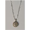 Image 1 : STERLING SILVER DIAMOND (0.14CT COMBINED) PENDANT