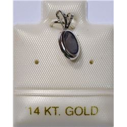 14K GOLD LOLITE PENDANT