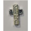 Image 1 : STERLING SILVER CUBIC CROSS PENDANT
