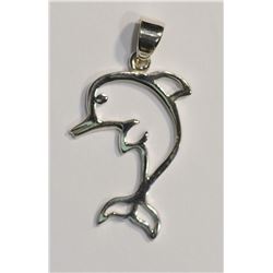 STERLING SILVER DOLPHIN PENDANT