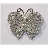 Image 1 : STERLING SILVER CUBIC BUTTERFLY PENDANT NECKLACE