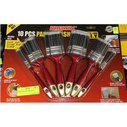 NEW 10 PCS PAINT BRUSH SET