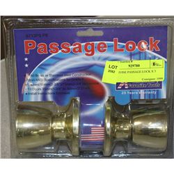 BRASS TONE PASSAGE LOCK X 3
