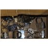 Image 1 : BOX OF 10 NEW MATCHING LOCKS WITH KEYS