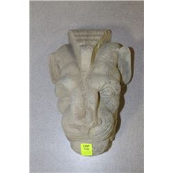 CONCRETE LION HEAD WALL HANGING