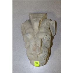 CONCRETE LION HEAD WALL HANGING